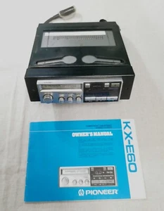PIONEER Very Rare KX-E60 Silver Component Cassette Deck Amplifier 2x20 Watt Good - Imagen 1 de 16