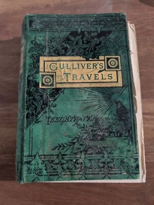 1885 Rare Victorian Book - Gulliver's Travels and Baron Munchausen, Illustrated  Foto 1 de 4