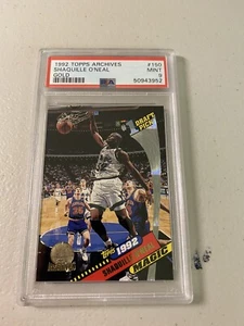1992 Topps Archives gold Shaquille O Neal psa 9 mint  - Picture 1 of 1