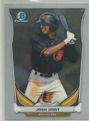 Josh Hart Baltimore Orioles 2014 Bowman Chrome Draft Top Prospect - Image 1 of 2