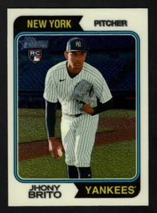 Jhony Brito 2023 Topps Heritage #557 Chrome SP 549/999 New York Yankees - Picture 1 of 2