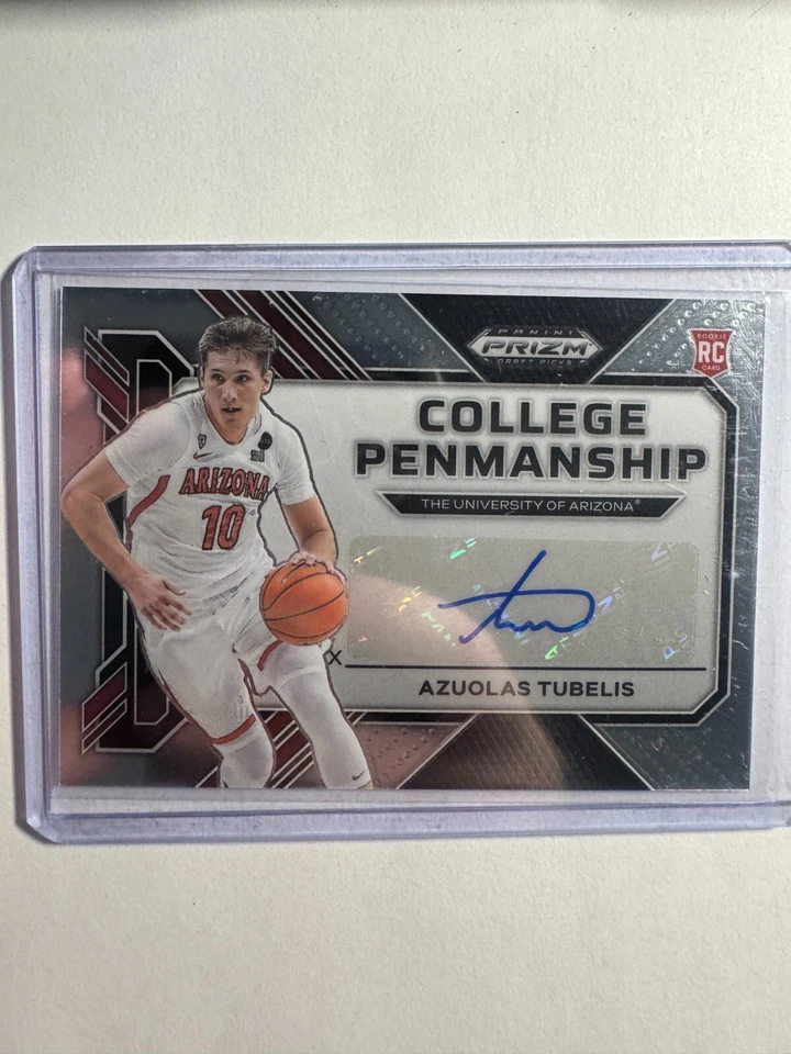 K314,540- 2023-24 Panini Prizm Draft College Penmanship Auto #28 Azuolas Tubelis - Image 1 of 1