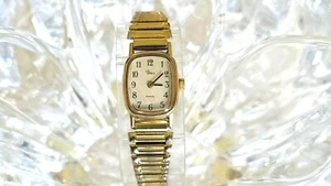 Timex Gold-Tone Gold Textured Dial BA CELL  Woman's Wrist Watch ( 70) - Picture 1 of 10