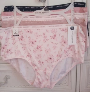 LAURA ASHLEY 5-Pack Womens Plus Size Brief Panties Underwear Size 1X / 2X NWT - Picture 1 of 6