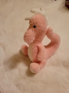 Portland Plush Pink Peach Seated Dragon DELILAH Rare 10" HTF Fast Shipping  - Picture 1 of 12
