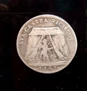 Jeton scheint Königsrat 1661 Silber - Bild 1 von 2