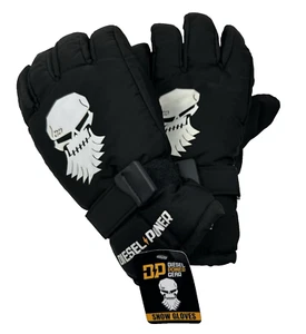 Diesel Power Gear Snow Gloves DP Black Skull - Picture 1 of 5