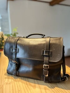 Vintage Coach Madison British Black Leather Briefcase/Laptop Bag #5325 (See Pics - Picture 1 of 14