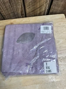 2 Piece King Shams With Purple Unbranded - Picture 1 of 4