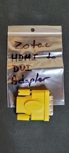 Zotac DVI-D (Single Link) Male to HDMI Female Adapter – Used – $2 CAD Ship - Picture 1 of 6
