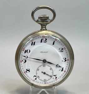 Antique DOXA Swiss Grand Prix Motorcycle Racing Award Pocket Watch - Picture 1 of 12