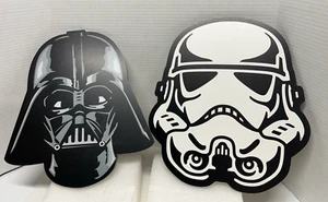 "Lotto di due targhe decorative da parete Star Wars 13"" X 12" - Foto 1 di 6