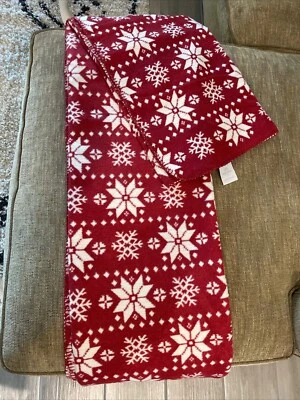 DOCOFIL BLANCO Navidad Invierno Manta Suave-Calidad Rojo-Blanco Foto 1 de 4