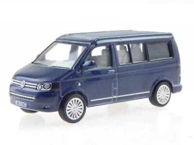 VW T5 California Camper night blue met modello di auto 76T5C001 Oxford 1:76 - Immagine 1 di 4