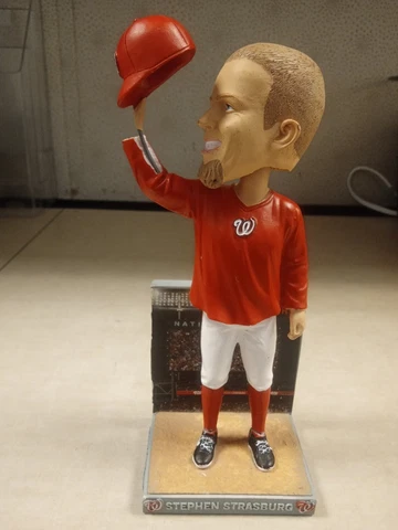 Stephen Strasburg Bobblehead 2015 Nationals 10 Anniversary - Debut game 6-8-10 Cover