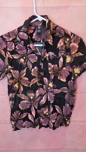 Volcom Boy’s  Short Sleeve Button Up Shirt Size 12  Multicolor - Picture 1 of 7