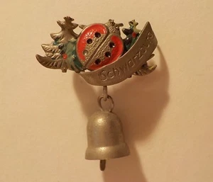 ++  Anstecknadel mit Glöckchen / Schwarzburg / Hutnadel - Andenken Hutnadel ++ - Bild 1 von 3