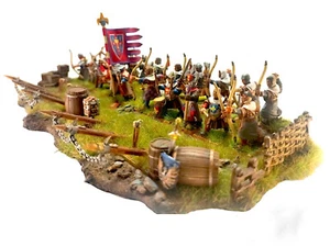 WARHAMMER OLD WORLD AGE SIGMAR BRETONNIA PAESANT BOWMEN ARCHER IN SKIRMISH BASE - Picture 1 of 2