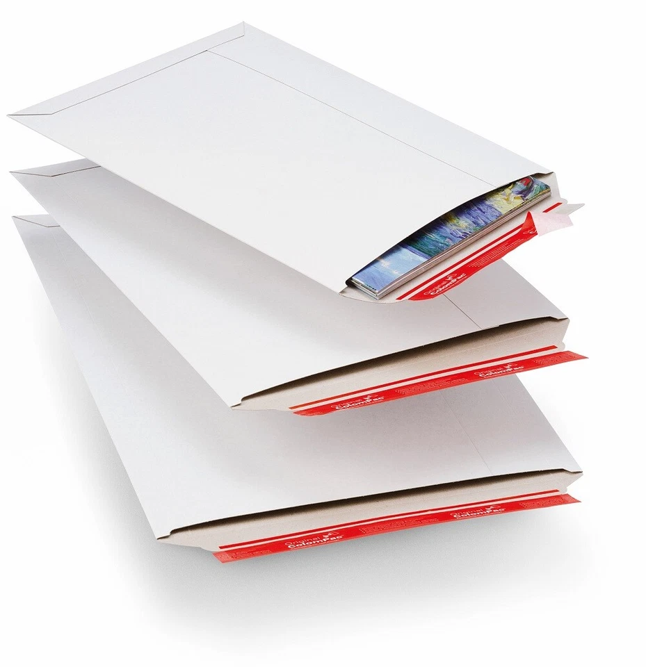 ColomPac® CP012.01 Versandtasche C5 aus Vollpappe 175x250mm weiß - 20 Stück