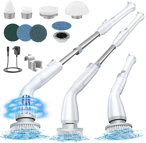 Electric Spin Scrubber LA1 Pro, Cordless Spin Scrubber with 7 Replaceable Brush - Picture 1 of 12