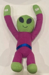 "Oriental Trading Co Alien juguete suave de peluche animal de peluche verde magenta 9""" - Imagen 1 de 4