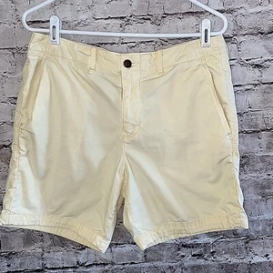 Abercrombie & Fitch Mens Shorts 31 Light Yellow A23 - Picture 1 of 11