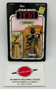 Tusken Raider Sand People 1983 sin usar, en caja, de colección Star Wars ROTJ Jedi 77 espalda NUEVO - Imagen 1 de 5