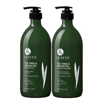 Luseta Tea Tree and Argan Oil Shampoo and Conditioner Set (2 x 33.8 oz.)  - Image 1 of 4