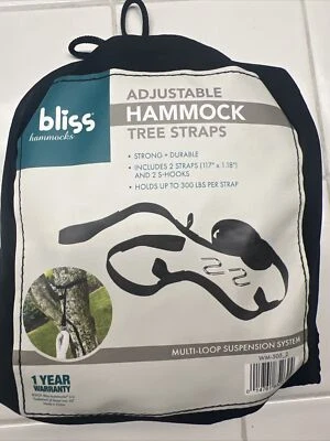 Bliss Hammocks Adjustable Hammock Tree Straps Multi-Loop Suspension System   - Image 1 of 2