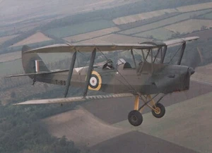Postal de aviación militar - Avión De Havilland DH82a Tiger Moth RR9873 - Imagen 1 de 2