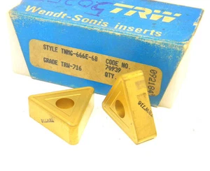 4 NEW SURPLUS TRW TNMG 666 E-68 TRW-716 CARBIDE INSERTS - Picture 1 of 1