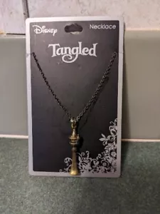 Disney Prinzessin verhedderter Rapunzel Turm Anhänger Halskette Modeschmuck - Bild 1 von 2