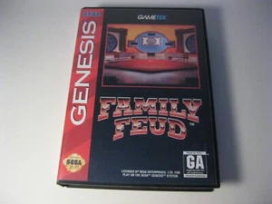 Family Feud Sega Genesis complete hard case original 1993 - Picture 1 of 2