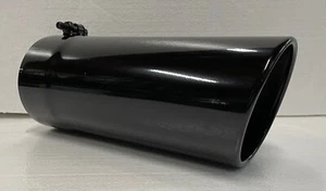 5" INLET 5" OUTLET 12" LONG GLOSS BLACK DIESEL EXHAUST TIP FORD, CHEVY, DODGE - Bild 1 von 6