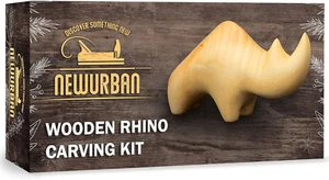Wood Carving Kit for Beginners - Whittling Kit with Rhino - Linden Woodworkin... - Picture 1 of 12