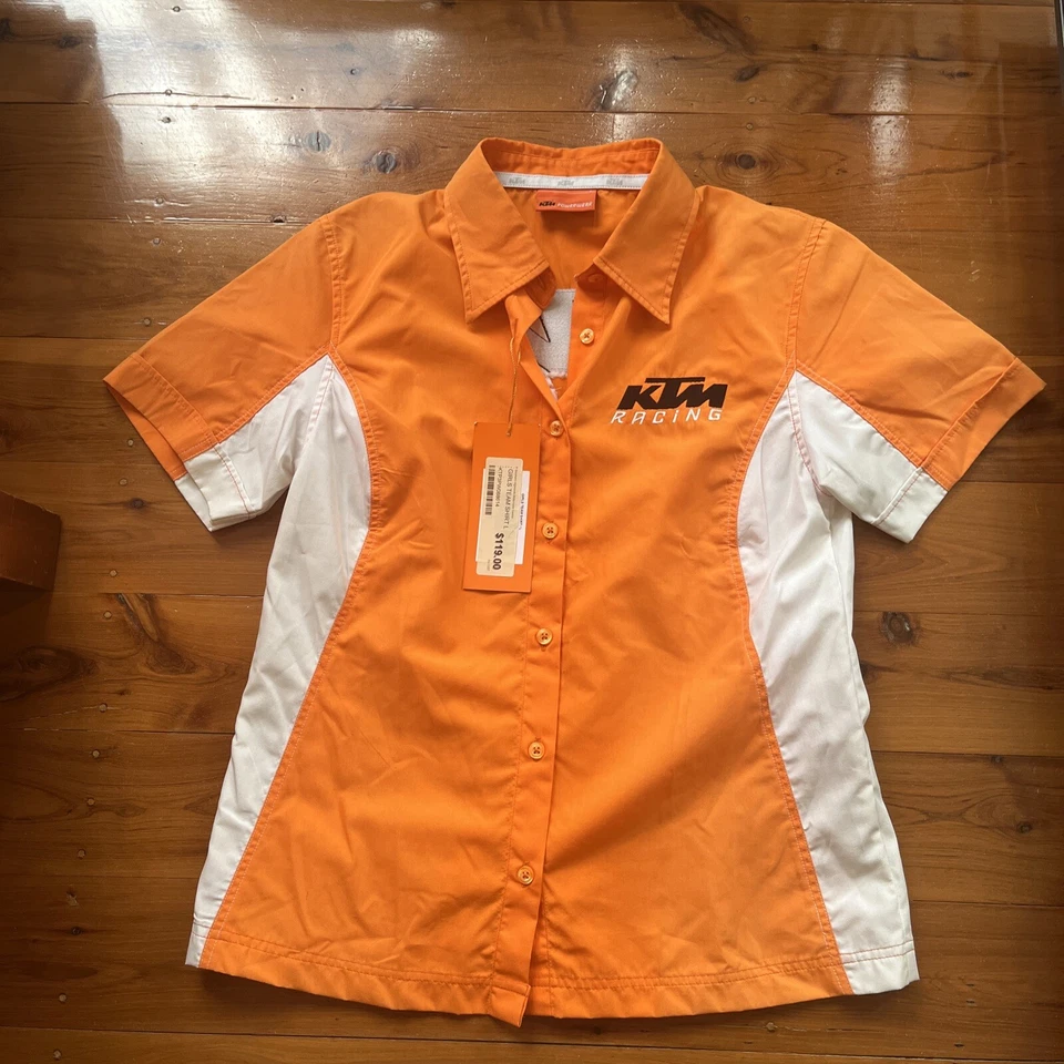 Camisa KTM Racing Niñas Talla 14/L Nueva con etiquetas Precio de venta sugerido por el fabricante 119 USD Foto 1 de 4