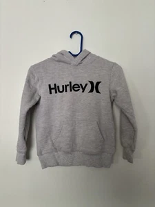Felpa con cappuccio pullover Hurley ragazzo grigio logo taglia SMALL (8-10Y) - Foto 1 di 5