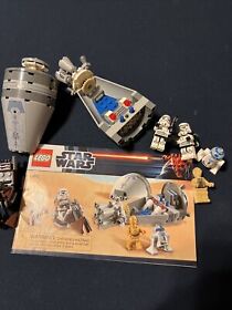 LEGO Star Wars 9490 Droid Escape with 4 MiniFigures & Instructions *NOT COMPLETE