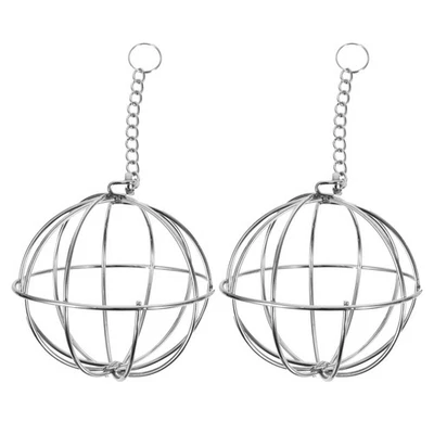  2 Pieces Futterspender Für Hühner Hühnerfutterautomat Aus Edelstahl - Bild 1 von 4