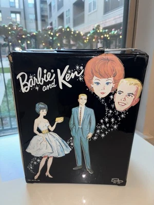 Barbie Ken 1963 Mattel vintage negro doble estuche de transporte limpio Foto 1 de 4