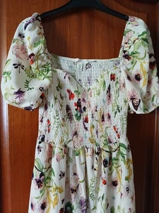H&M Floral Dress Size M (12/14 ) Vgc - Picture 1 of 4