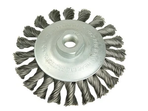 Spazzola Conica Lessmann 115Mm M14 Bore, 0.50 Filo D'Acciaio LES472257 - Foto 1 di 1