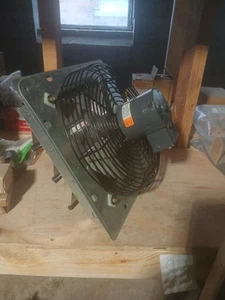 New Dayton 8M209R Motor With 10 Inch Shutter Exhaust Fan 2C819F - Picture 1 of 3