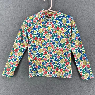 Mini Boden Manga Larga Protector contra Erupciones Niños Niñas 4-5 Floral Protección Solar Raglán Foto 1 de 4