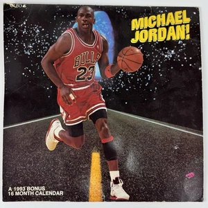 Michael Jordan 1993 16 Month Calendar Cleo Chicago Bulls NBA Vtg Retro 90s MJ - Picture 1 of 2