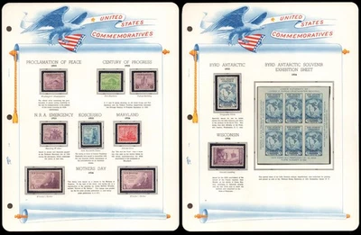 1933-34 US # 727-729 732-739 MINT MNH & MNGAI VF Stamps & Souvenir Sheet - Image 1 of 4