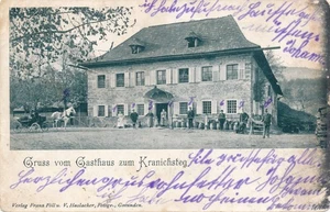 AK gruss vom Gasthaus zum Kranichsteg Oberöstereich Ansichtskarte (15264) - Picture 1 of 2