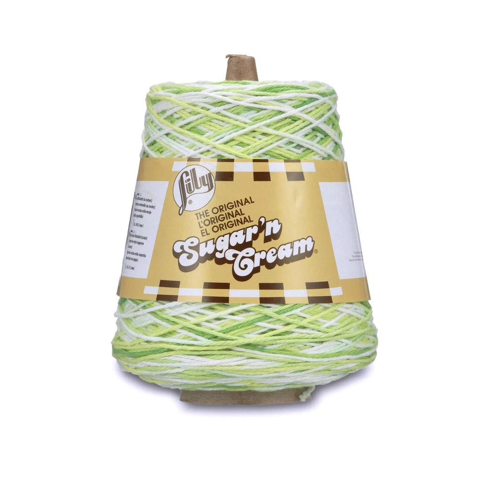 Lily Sugar n Cream Cone Key Lime Pie Ombre hilo de algodón 400 g para manualidades Foto 1 de 4