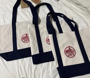 1-Trader Joe’s Reusable Canvas Eco Tote Bag Heavy Duty Bag - Bild 1 von 3