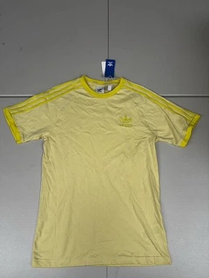 ADIDAS 3-Stripes California Tee Originals Powder Yellow JN7021 Pick Size NWT - Image 1 of 4